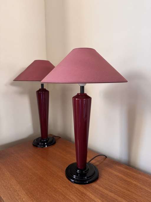 2x Vintage Tafellampen Happylight