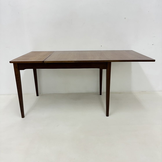 Image 1 of Topform uitschuifbare eettafel teakhout , 1960S