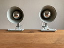 2x Vintage Philips klemlamp
