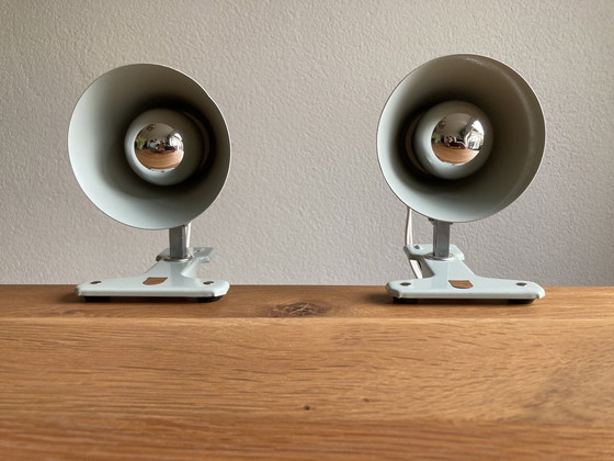 Image 1 of 2x Vintage Philips klemlamp