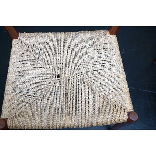 Paar vintage model 75 teakhouten stoelen van Niels Møller voor Jl Mollers, 1950