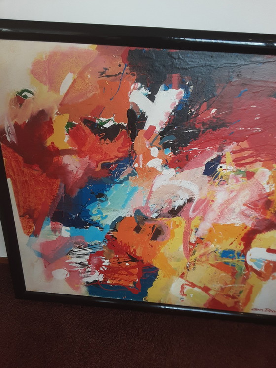 Image 1 of Theo Den Boon-Abstract Schilderij Op Linnen 1991