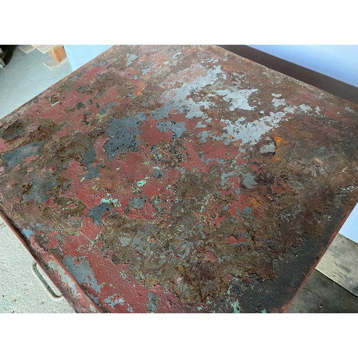 Vintage industriële metalen handwerkkast met 15 laden voor Flambo, 1950