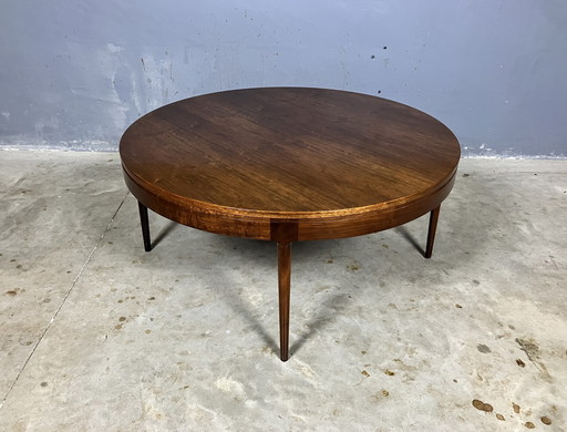 Mid Century ronde Salontafel Palissander