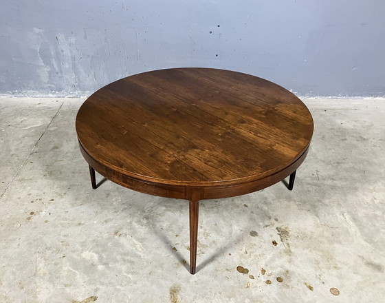 Image 1 of Mid Century ronde Salontafel Palissander