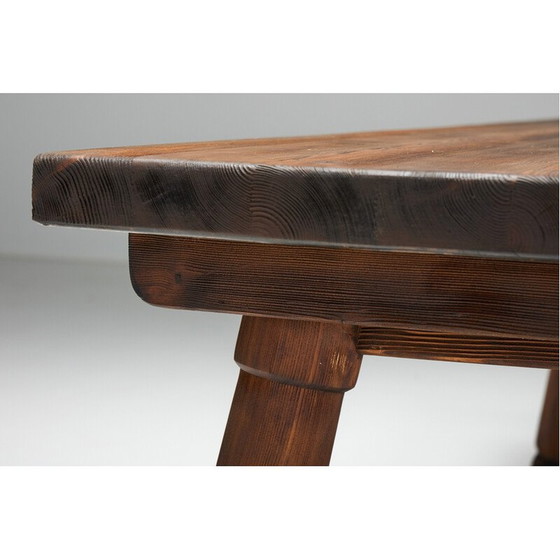 Image 1 of Vintage grenen tafel, Frankrijk 1950