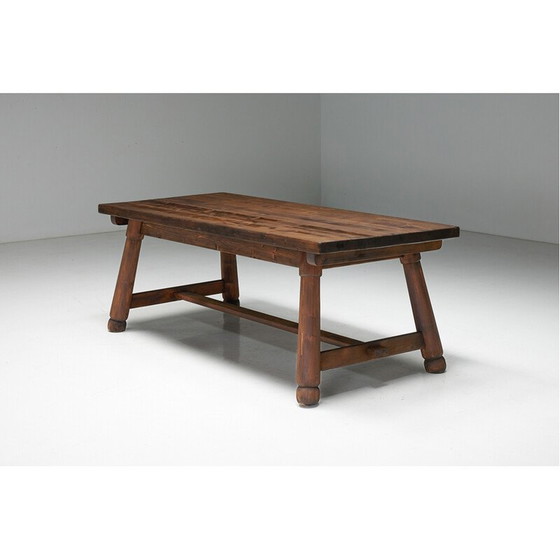 Image 1 of Vintage grenen tafel, Frankrijk 1950