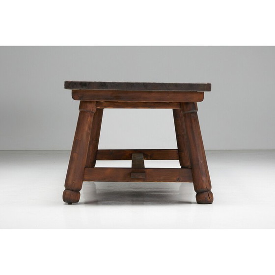 Image 1 of Vintage grenen tafel, Frankrijk 1950