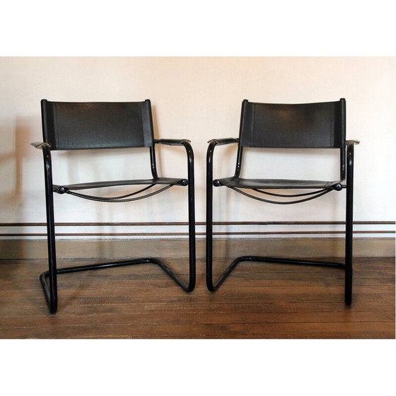 Image 1 of Paar vintage bauhaus sledestoelen, 1970