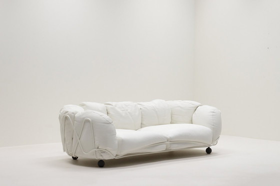 Image 1 of Zeldzame Corbeille Lounge Sofa van Francesco Binfaré voor Edra, Italië.