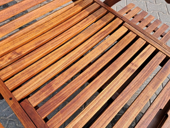 Image 1 of Hartman Prestige Teak Ligbed Met Hartman Kussen Havana Blue