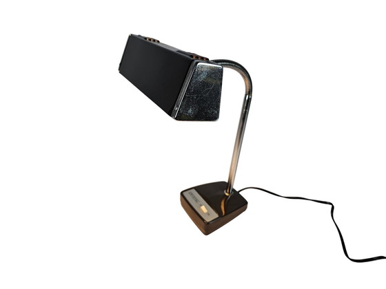 Image 1 of Crystal - Space Age - Tafellamp - Flexibele Hals - Metaal - 60'S