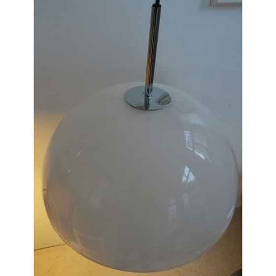 Image 1 of Vintage witte acryl hanglamp van Staff, 1970