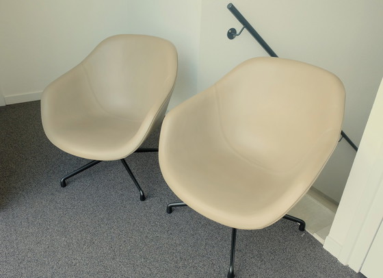 Image 1 of 2x HAY About a Lounge Low Chair AAL81 draaistoelen