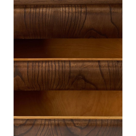 Image 1 of Vintage eikenhouten bureau door Bohumil Landsman, Tsjecho-Slowakije 1970