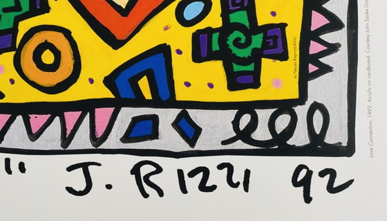 Image 1 of James Rizzi: "Love Connection". Gesigneerd Met Registratie In Impressum Copyright James Rizzi. Courtesy John Szoke Graphics Inc.