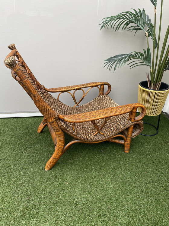 Image 1 of Vintage rotan lounge chair