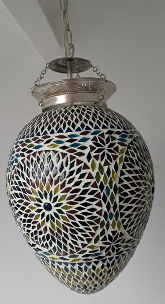 Image 1 of Vintage mozaiek hanglamp