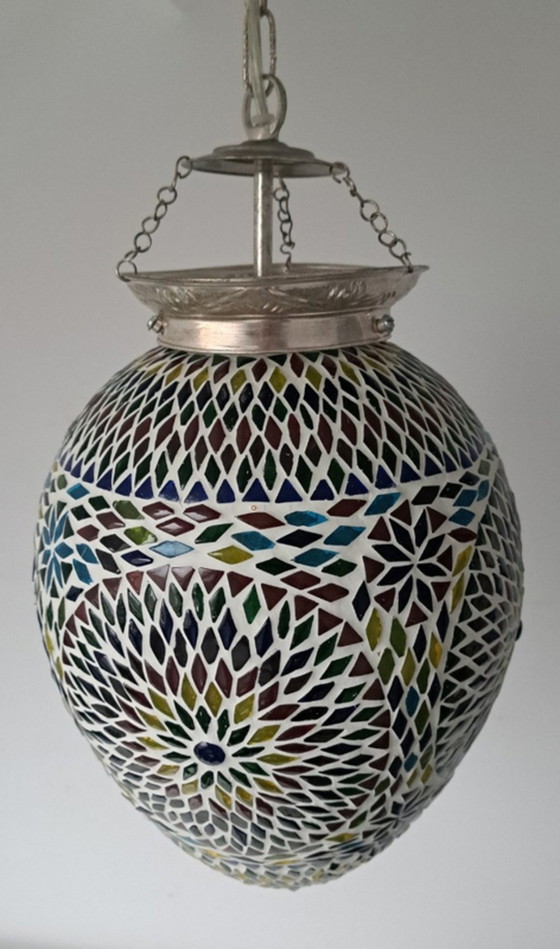 Image 1 of Vintage mozaiek hanglamp