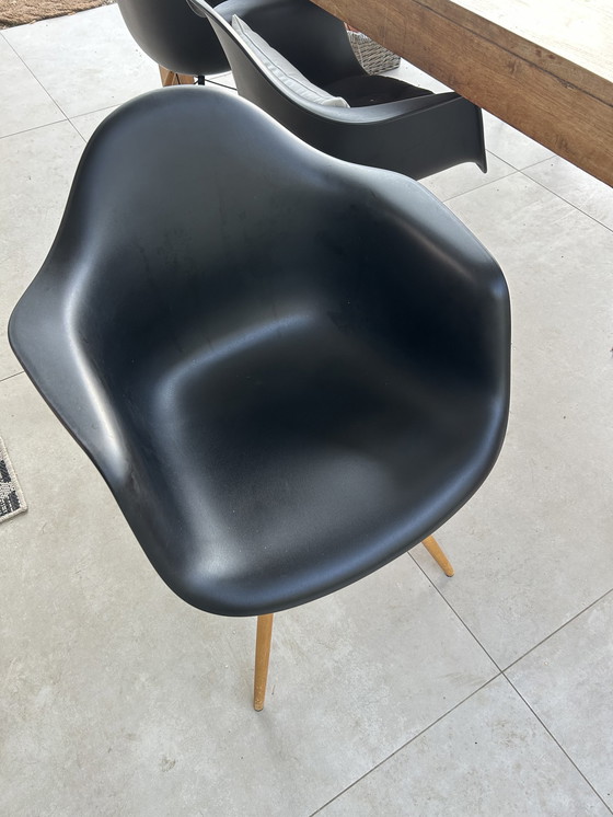 Image 1 of 3x Vitra Eames DAW chair