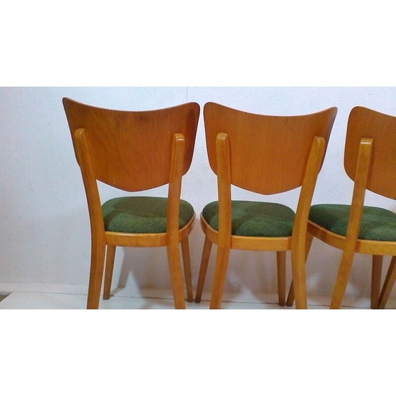 Image 1 of Set van 4 vintage Tsjechische stoelen van Ton