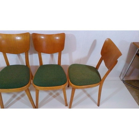 Image 1 of Set van 4 vintage Tsjechische stoelen van Ton