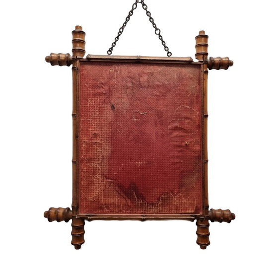 Image 1 of Vintage Faux Bamboe Spiegel