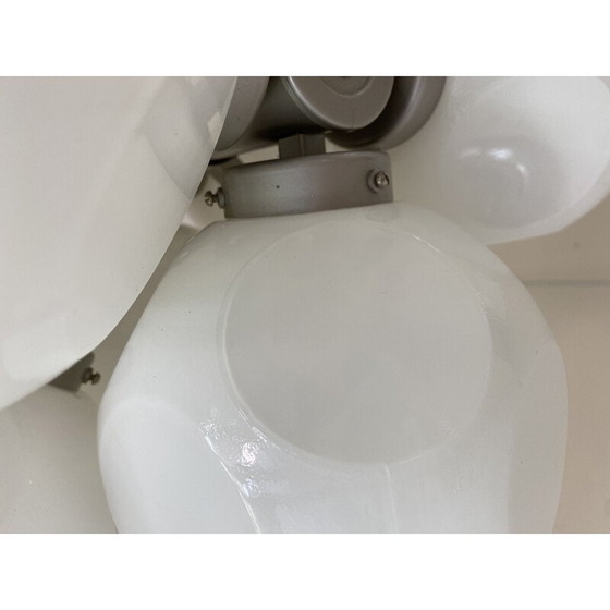 Image 1 of Vintage opaal glazen bolkroonluchter, 1960