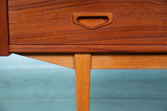 Image 1 of Vintage gerenoveerde sideboard teakhout, midmod 60s chest