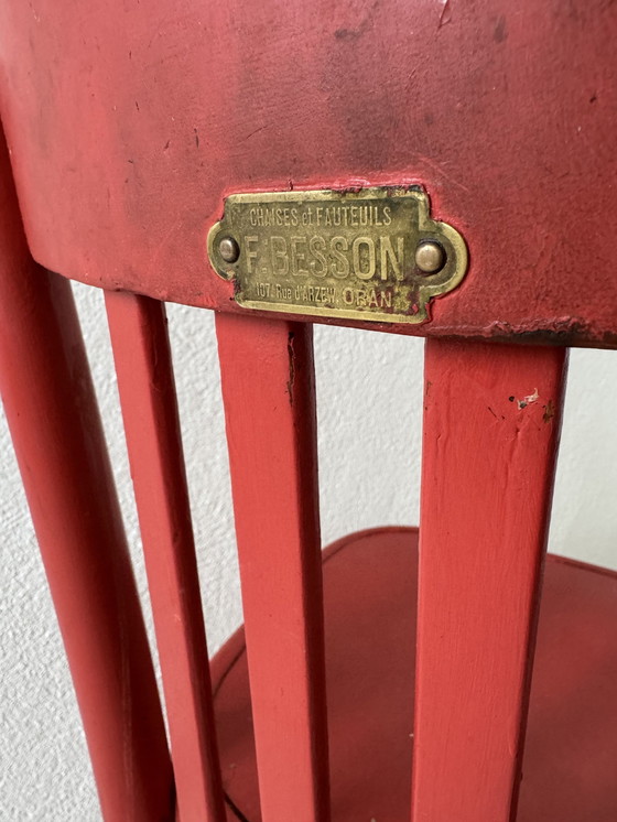 Image 1 of Bistro Stoel Gebogen Hout 50's Algerije