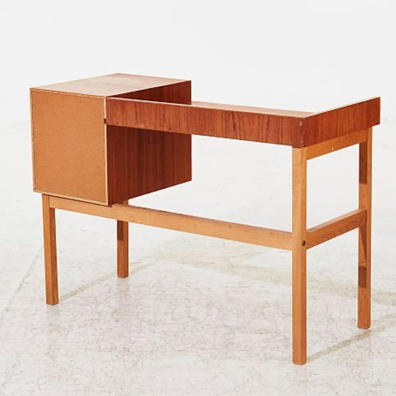 Image 1 of Teakhouten kaptafel / bureau 60