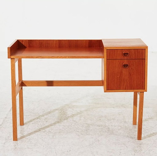 Teakhouten kaptafel / bureau 60