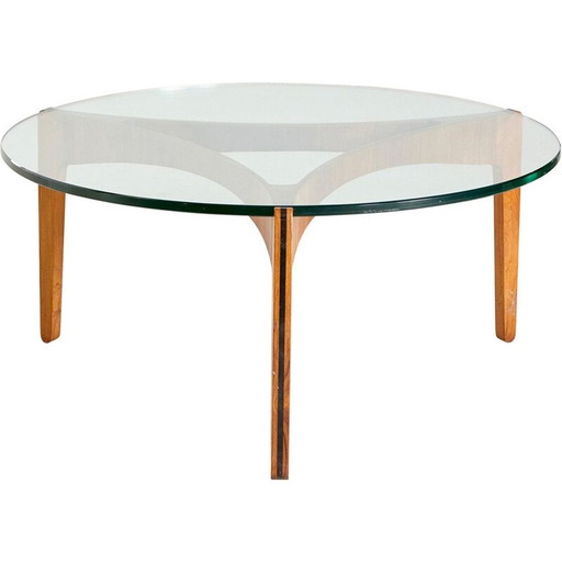 Vintage palissander salontafel van Sven Ellekaer voor Christian Linneberg, 1960