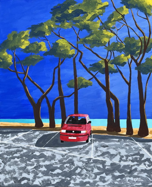 Van Life Au Cap Coz - Acryl Door Frédéric Cadiou