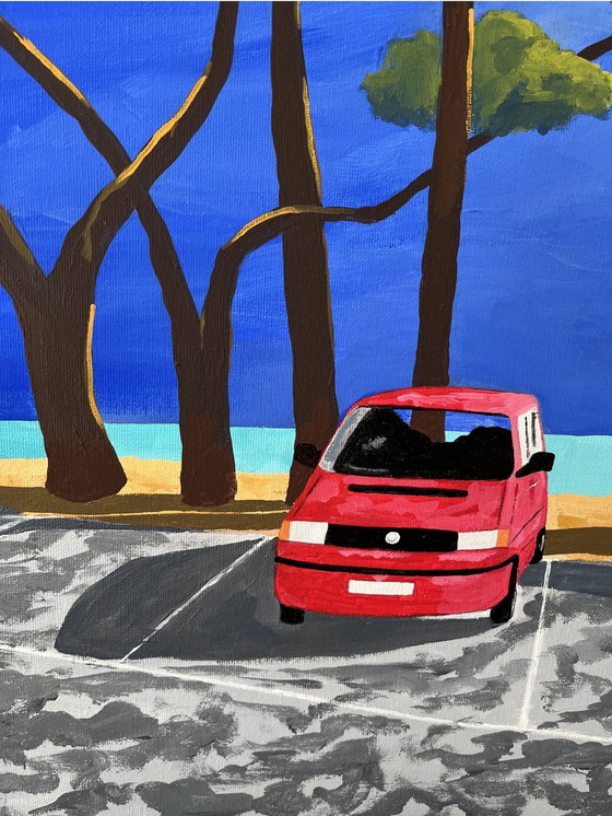 Image 1 of Van Life Au Cap Coz - Acryl Door Frédéric Cadiou