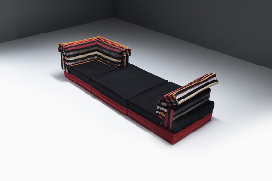 Image 1 of Zeer zeldzame Mah Jong modulaire sofa 'Sonia Rykiel' van Hans Hopfer voor Roche Bobois.