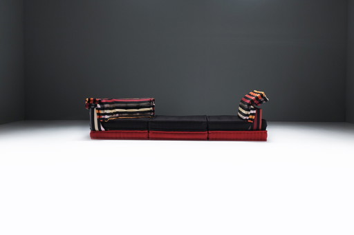 Zeer zeldzame Mah Jong modulaire sofa 'Sonia Rykiel' van Hans Hopfer voor Roche Bobois.