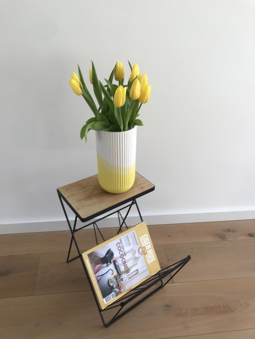 Mid-Century Bijzettafel -Magazine Rack Vintage