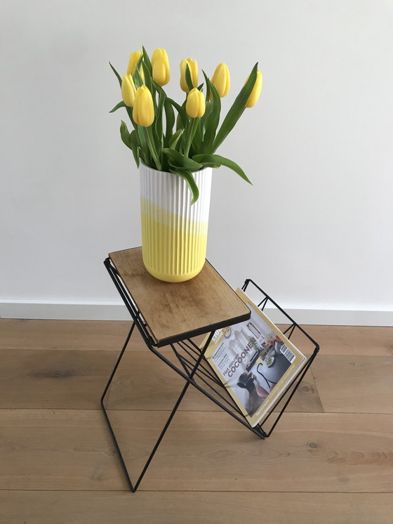 Image 1 of Mid-Century Bijzettafel -Magazine Rack Vintage