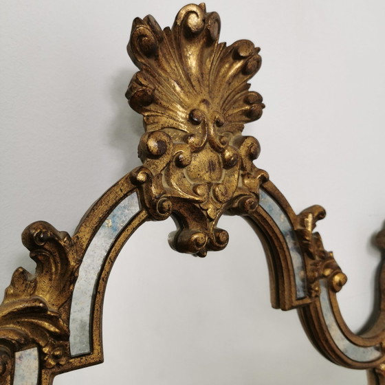 Image 1 of Vintage Deknudt Barok Brocante Rococo Spiegel Schouwspiegel