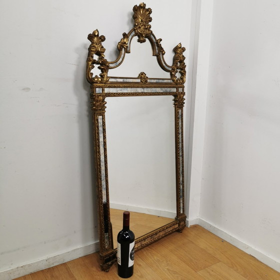 Image 1 of Vintage Deknudt Barok Brocante Rococo Spiegel Schouwspiegel