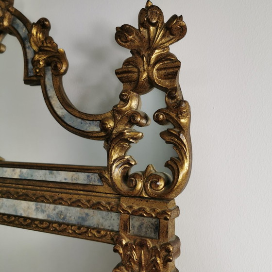 Image 1 of Vintage Deknudt Barok Brocante Rococo Spiegel Schouwspiegel