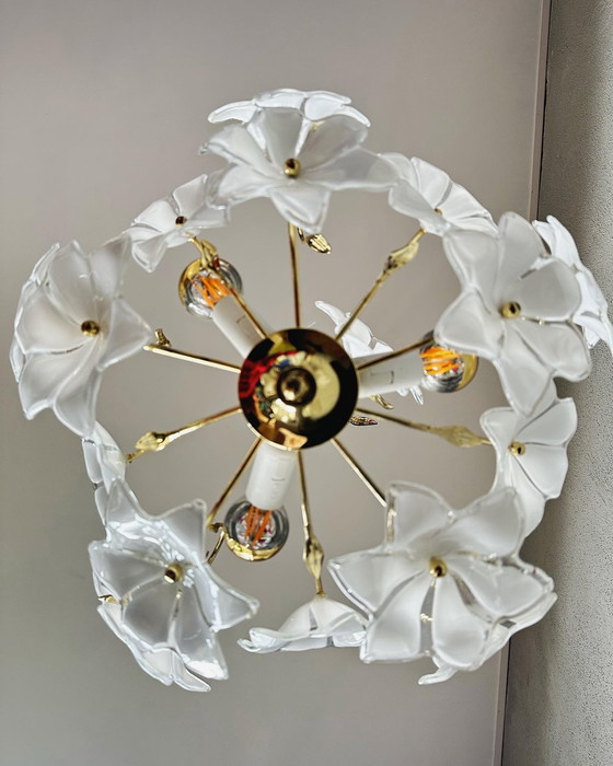 Image 1 of Vintage bloemen lamp