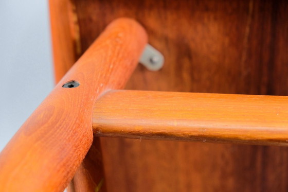 Image 1 of Vintage Deense vierkante teakhouten salontafel, jaren 60