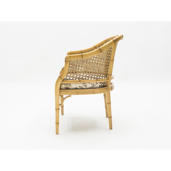 Image 1 of Paar vintage bamboe rieten fauteuils 1960