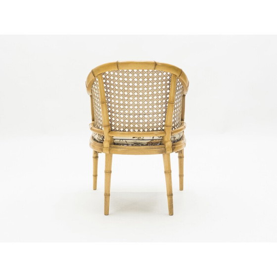 Image 1 of Paar vintage bamboe rieten fauteuils 1960