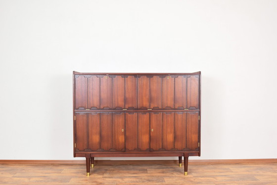 Image 1 of Mid Century Noorse teakhouten hoge plank, 1960S.