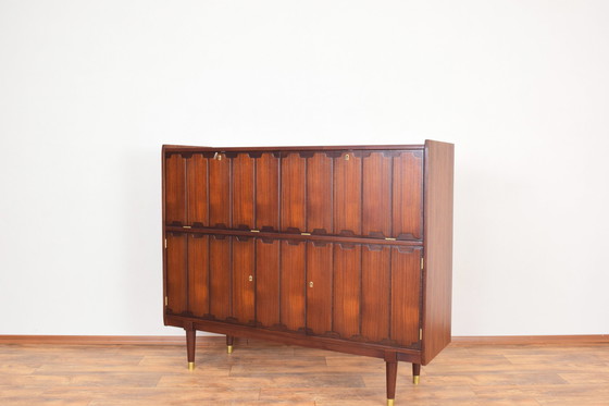 Image 1 of Mid Century Noorse teakhouten hoge plank, 1960S.