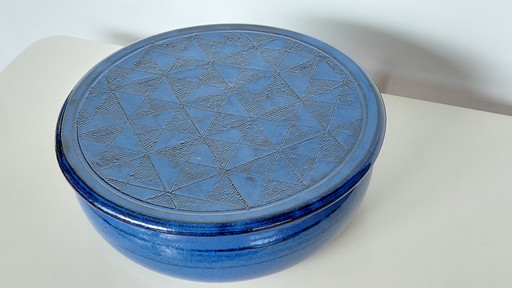 Koektrommel Keramiek Blauw