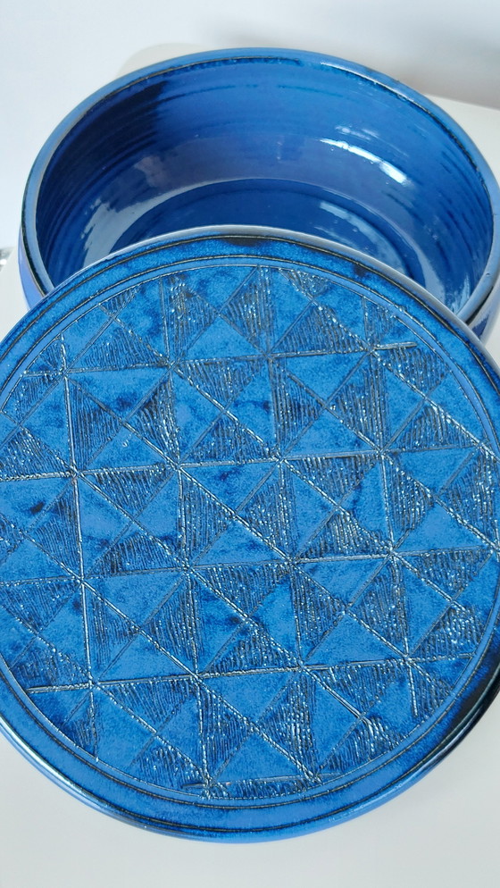 Image 1 of Koektrommel Keramiek Blauw